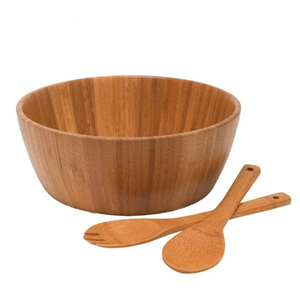 Cuenco de forma redonda de Color marrón con cuchara y tenedor, cuenco decorativo para el hogar de cocina con estilo Simple de alta calidad - Product Image 1