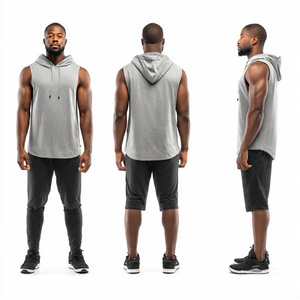 Camiseta sin Mangas para Gimnasio, Sudadera con Bolsillo para Hombre, Sudadera Personalizada sin Mangas para Gimnasio, Camisetas sin Mangas para Fisicoculturismo - Product Image 4