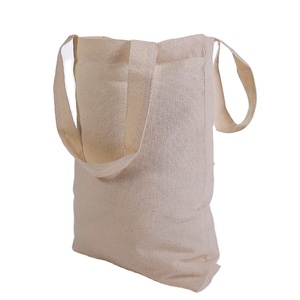 Sac fourre-tout en toile de coton sérigraphié avec logo personnalisé en gros Sac à provisions de petite taille avec motifs de lettrage personnalisés (20-30cm) - Product Image 3