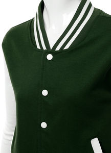 Chaqueta Universitaria de Mujer de Alta Calidad Hecha a Medida, Transpirable, Mangas Regulares, Fabricante Profesional, Chaqueta Universitaria para Invierno - Product Image 4