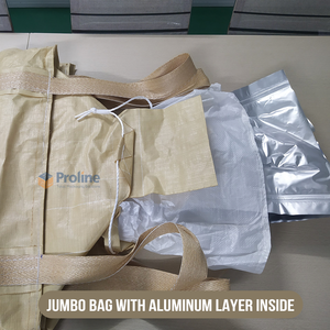 ถุงจัมโบ้หนักสำหรับวัสดุจำนวนมากจุได้500กก.-2000กก. เกรดอาหารอะลูมิเนียมด้านในและ PP ทอสำหรับขนส่ง - Product Image 4
