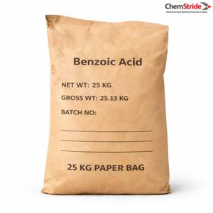 Ácido Benzoico, Ácido Carboxílico, 99.5% de Pureza, Polvo Cristalino Blanco, CAS 65-85-0, para Producción de Resina, Recubrimientos, Materia Prima Química - Product Image 1