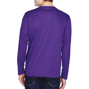 Camiseta Casual de Último Diseño con Colores Personalizados para Hombre, Cuello Redondo, Manga Larga, 100% Algodón, Transpirable, de Secado Rápido y Alta Calidad - Product Image 6