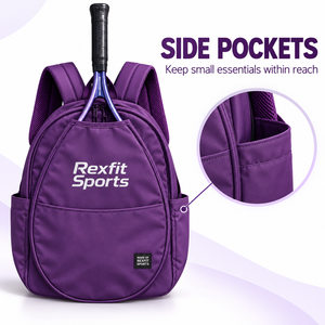 Mochila Deportiva para Raquetas de Squash Personalizada con Abertura para el Mango de la Raqueta, Bolsillo Frontal Grande, Bolsillos Laterales y Correa Deportiva Ajustable - Product Image 6