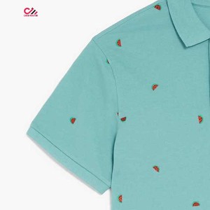 Polo tricoté personnalisé pour homme à rayures, manches courtes, décontracté, design color block, coupe classique, couleur unie, style professionnel - Product Image 5