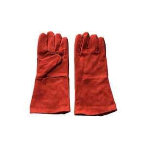Guantes de Soldadura TIG Largos y Ajustables con Puño de Seguridad, Duraderos, de Primera Calidad, Resistentes al Calor, Antideslizantes, de Cuero sin Silicona - Product Image 1