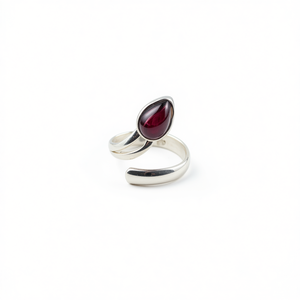 Adjustable 4.0 Grams Natural <b>Garnet</b> Fashion <b>Ring</b> - Product Image 2
