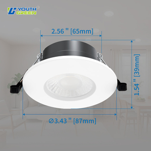 Tiêu chuẩn Châu Âu IP65 <span class=keywords><strong>Led</strong></span> Downlight đèn trần thiết kế hiện đại thay đổi độ sáng 5 Wát 7 Wát ánh sáng tại chỗ lửa đánh giá CCT Downlight lõm - Product Image 6