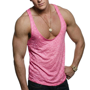 Wholesale Price <b>Men's</b> Athletic Gym <b>Stringer</b> Tank Top Breathable Workout <b>Vest</b> Muscle Fit Bodybuilding Custom Tank Tops For <b>Men</b> - Product Image 2