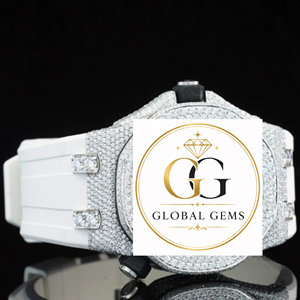 Best Selling New Unisex Stainless Steel Yellow Gold White Gold Luxury Mechanical Iced Moissanite Analog Watch Auto Date Glass - Product Image 2