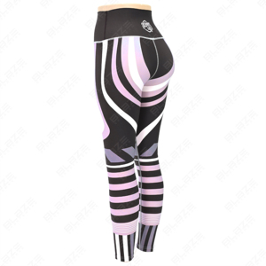 Pantalones de Yoga con estampado de Fitness elástico de cintura alta para mujer, mallas deportivas XL, ropa estampada de punto, mallas de Yoga con cintura elástica - Product Image 4