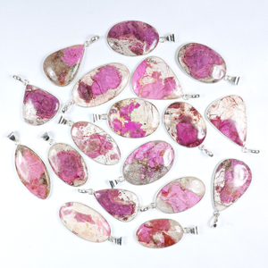 Colgante Bohemio de Rodocrosita Rosa Natural con Bisel de Plata de Ley 925, Joyería Hecha a Mano - Product Image 4