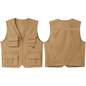 Gilet de sécurité décontracté unisexe haute qualité, respirant, multi-poches, pour l'automne, vêtement de travail, vente chaude, OEM ODM - Product Image 1