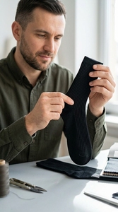 Men <b>Socks</b> <b>Soft</b> Cotton Breathable Comfortable Lightweight Stretch Fabric Casual Daily Wear All Season Use - Product Image 3