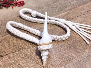 Seashell <b>Curtain</b> Tiebacks: Cotton Rope, Beach Decor - Product Image 2