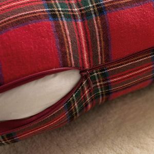Pack of 2 Scottish Tartan <b>Red</b> Christmas Plaid Decorative Throw Pillow <b>Covers</b> Farmhouse Home Holiday <b>Cushion</b> Case - Product Image 1