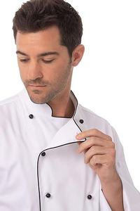 Long Sleeve <b>Chef's</b> Work Clothes Uniforms Set Restaurant Hotel Use Breathable Double Breasted <b>Chef</b> Uniforms - Product Image 2