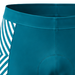 Pantalones Cortos de Ciclismo Acolchados en Blanco y Verde Azulado, Personalizados, de Secado Rápido, Transpirables, Elásticos, para Ciclismo de Carretera, Entrenamiento y Rendimiento - Product Image 6