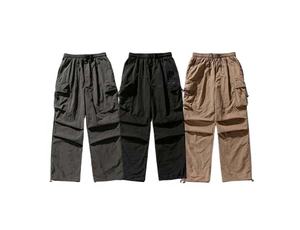 2025 pantalon coupe-vent Hip Hop pour hommes avec logo personnalisé pantalon Streetwear de haute qualité avec broderie pantalon pour hommes - Product Image 2