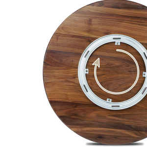 Cổ Điển Bằng Gỗ Vòng Lười Biếng Susan Bàn Xoay Mịn Xoay Cho Nhà Bếp Bảng đựng thức ăn Lưu Trữ Organizer Khay Cho Gia Vị Nước Sốt Lon - Product Image 5