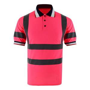 Camisetas Polo de Seguridad Reflectantes de Manga Corta para Hombre, Transpirables, de Algodón, Alta Visibilidad, Tallas Grandes, Venta al Por Mayor - Product Image 5