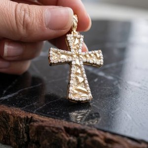 จี้รูปกางเขนฮิปฮอปประดับเพชรโมอิสซาไนต์ทรงบาแกตต์ เงินแท้ 925 - Product Image 6
