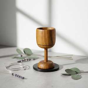 Handmade Wooden <b>Whiskey</b> and Wine Cup Natural Wood Tumbler Rustic Bar Drinkware for Parties and Gatherings - Product Image 5