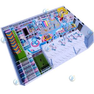 Aire de jeux intérieure commerciale, piste de circulation, trampoline, piscine à balles, équipement de jeu souple, taille personnalisée, supporte 500 kg, pour centres commerciaux - Product Image 4