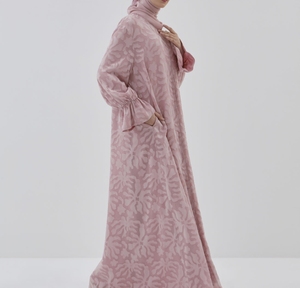 Nueva Abaya Tradicional Islámica para Mujer, Estilo Saudí, de Poliéster Transpirable, Largo hasta el Tobillo, para Primavera, Ropa Musulmana - Product Image 3