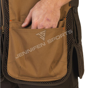 Gilet de chasse extérieur léger en toile de coton/tissu maillé, respirant, multi-poches, couleurs personnalisables, directement de l'usine – Meilleures ventes - Product Image 5