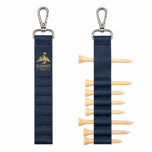 Porte-étiquette en cuir pour tee de golf, fabricant d'étiquettes pour sac de golf - Product Image 1
