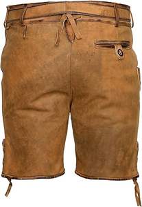 กางเกงขาสั้นผู้ชายแบบบาวาเรียน Lederhosen ผ้าแคนวาส OEM ปรับแต่งได้ คุณสมบัติแห้งเร็ว คุณภาพสูง พร้อมโลโก้/สีตามสั่ง - Product Image 3