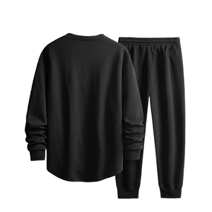Conjuntos Deportivos Unisex con Capucha, Transpirables, de Algodón, Personalizables con Logotipo, Diseño Sólido, para Gimnasio, Invierno y Deportes - Product Image 2