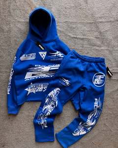 Conjunto Deportivo para Hombre, Sudadera con Capucha y Pantalones Deportivos con Diseño Gráfico, Fabricante - Product Image 6