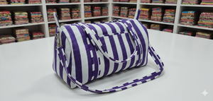 Le Souvenirs Purple Duffle Bag-Luxury <b>Travel</b> Weekender Zipper Closure Eco-Friendly Durable High Quality Large Capacity Outdoor - Product Image 3