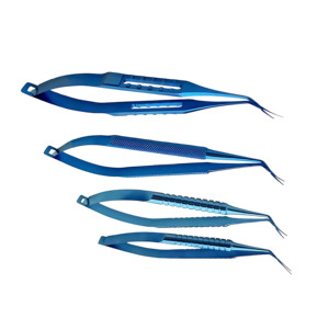 Pinces de Capsulorhexis Inamura en Titane à Pointe Fine Angulée, Instruments Microchirurgicaux Ophtalmiques, Fournisseur en Gros - Product Image 3