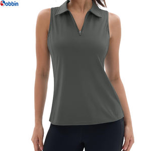 Polo de golf pour femmes, style décontracté d'été, vente chaude, vêtements pour femmes, polo de golf personnalisé sans manches avec logo - Product Image 6