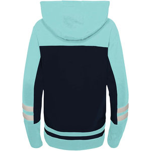 Sweat à capuche de hockey personnalisé et unique, 100 % coton, en sergé, maillot de hockey sur glace avec capuche et lacets - Product Image 2