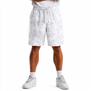 Shorts de plage pour hommes 100% polyester nylon anti-UV, séchage rapide, taille haute avec cordon de serrage, personnalisables, vêtements de plage d'été pour hommes - Product Image 4