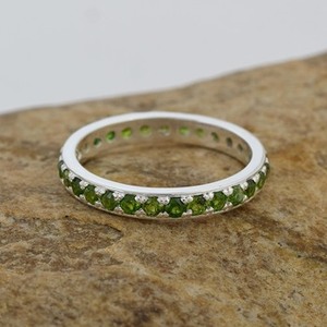 Natural Green <b>Peridot</b> Gemstones 925 Sterling Silver <b>Ring</b> Handmade Faceted Green Gemstones Bohemian Style Engagement Fine Jewelry - Product Image 4