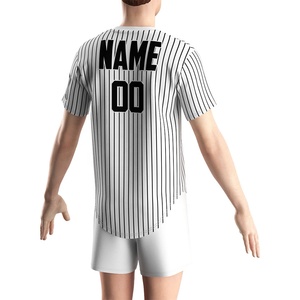 Custom <b>Baseball</b> Hot Sale Cheap Custom Blank 100% Polyester Button Down <b>Baseball</b> Shirt Custom <b>Baseball</b> Jersey - Product Image 3