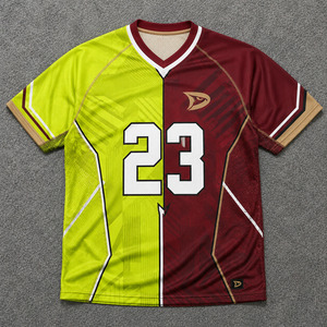 Maillot de sport unisexe personnalisé de qualité tournoi, sublimé, respirant, en maille, séchage rapide, anti-odeur, haute performance - Product Image 1