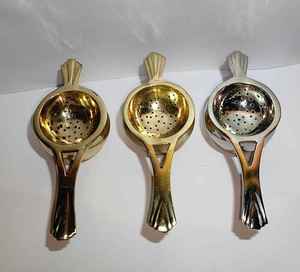 Handmade Brass Tea Strainer For Loose Leaf Tea Brewing Premium Quality Brass Tea Strainer For Daily Kitchen Use at low price - Product Image 3