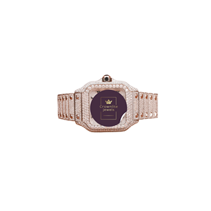 New Custom Luxury Classic Simple Fashion Quartz Diamond Moissanite White Gold Round Diamond Watch for Men's Date Limited - Product Image 1