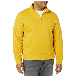 Sweat-shirt sans manches en polaire jaune pour femme, col montant, couleur unie, fermeture éclair sur le devant, respirant, en polyester tricoté, décontracté, automne - Product Image 5