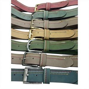 Cinturón Vintage Ecológico de Cuero Vacuno con Hebilla de Acero, Diseño 3D Bordado, 3.8cm de Ancho, 138cm de Largo, Patrón Sólido - Product Image 1