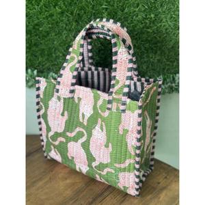 Sac fourre-tout en coton à fleurs style bohème, mini sac à main indien fait main pour femme, fermeture ouverte, toutes saisons, sac de voyage et de shopping - Product Image 4