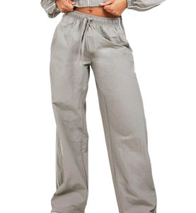 Conjunto de Chaqueta y Pantalones Deportivos para Mujer, de Nailon Transpirable, Talla Grande, con Puños Elásticos, Chaqueta Corta de Otoño Personalizada - Product Image 4