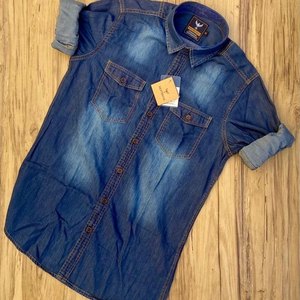 Chemise de créateur de haute qualité pour garçons - Élégante, 100 % coton, manches longues, col en V, décontractée, qualité export, fabriquée au Bangladesh - Product Image 2