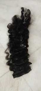 ผมแท้จากอินเดียแบบ Remy  ทรง Jerry Curl  แบบคลิปต่อผม  เย็บสองชั้น  น้ำหนัก 100 กรัม  ขายส่งแบบแพ็ค - Product Image 3